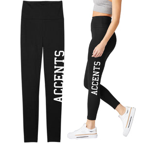 Accents Black Leggings